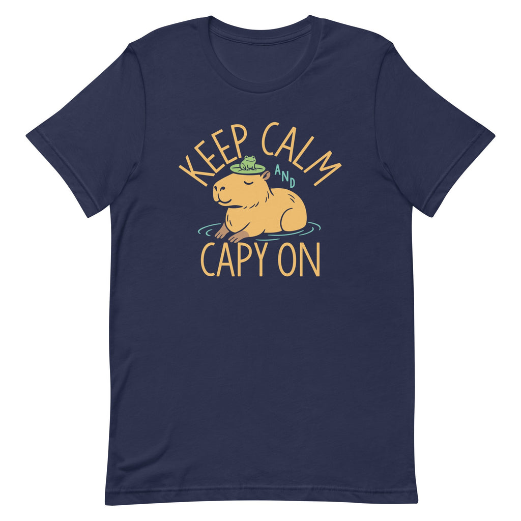 Keep Calm And Capy On Men's Signature Tee product image 1