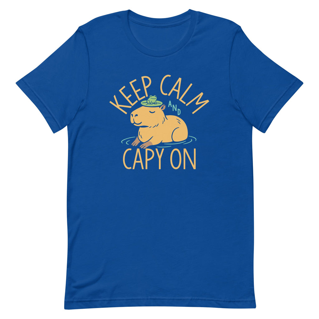 Keep Calm And Capy On Men's Signature Tee product image 5