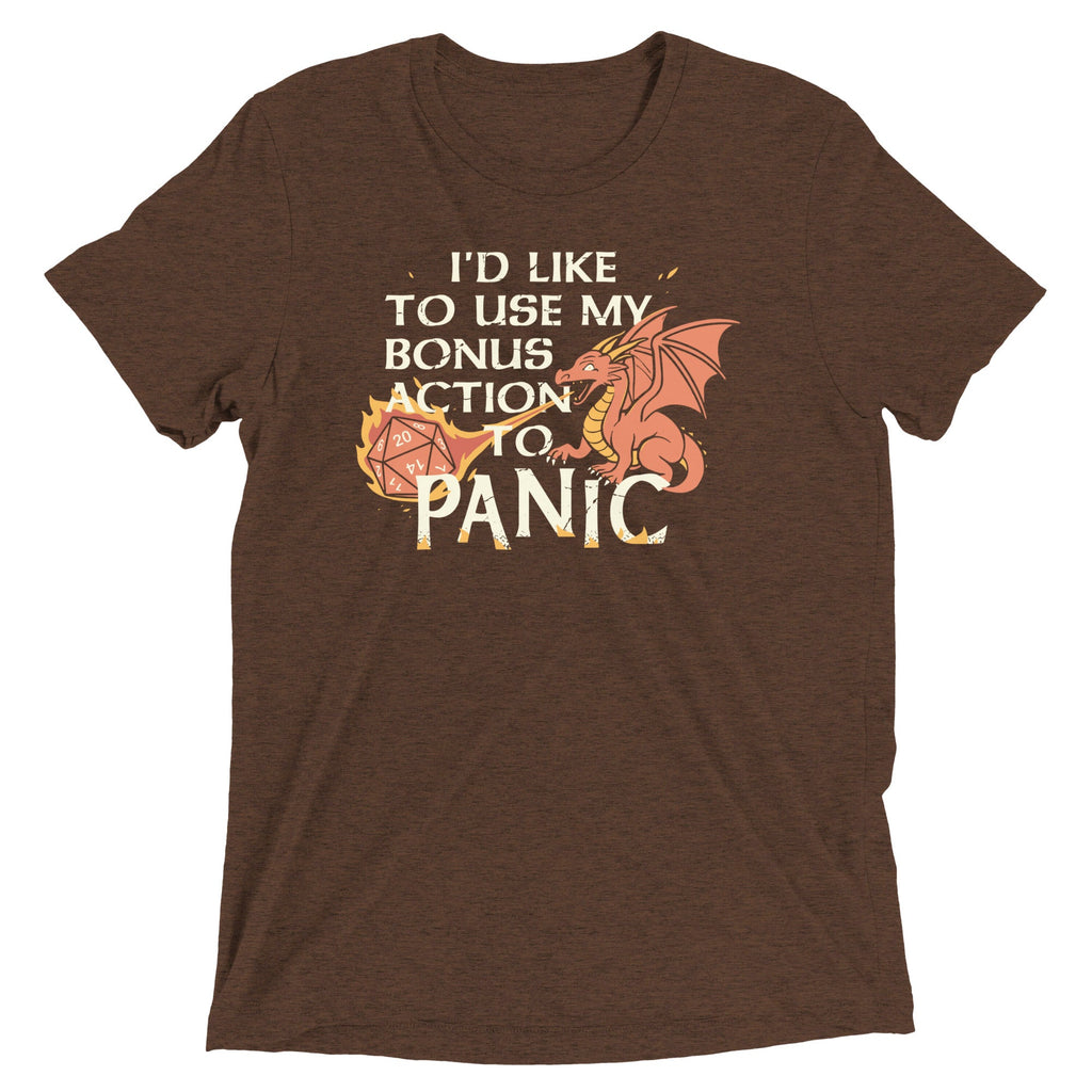 I'd Like To Use My Bonus Action To Panic Men's Tri-Blend Tee product image 2
