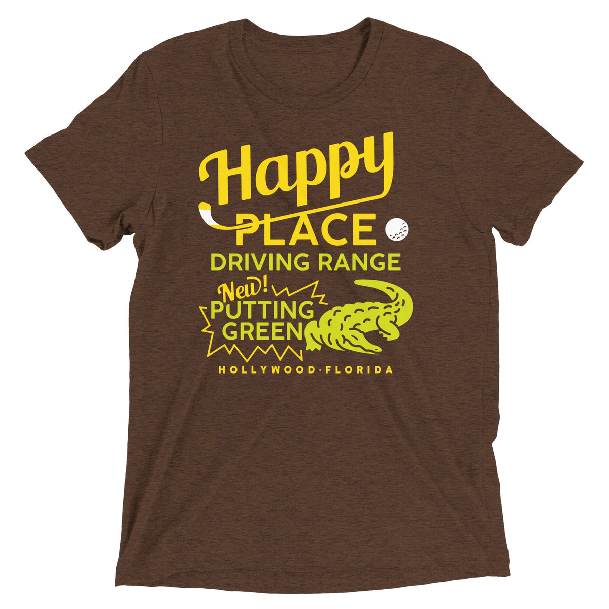 Happy Place Driving Range Men's Tri-Blend Tee product image 2
