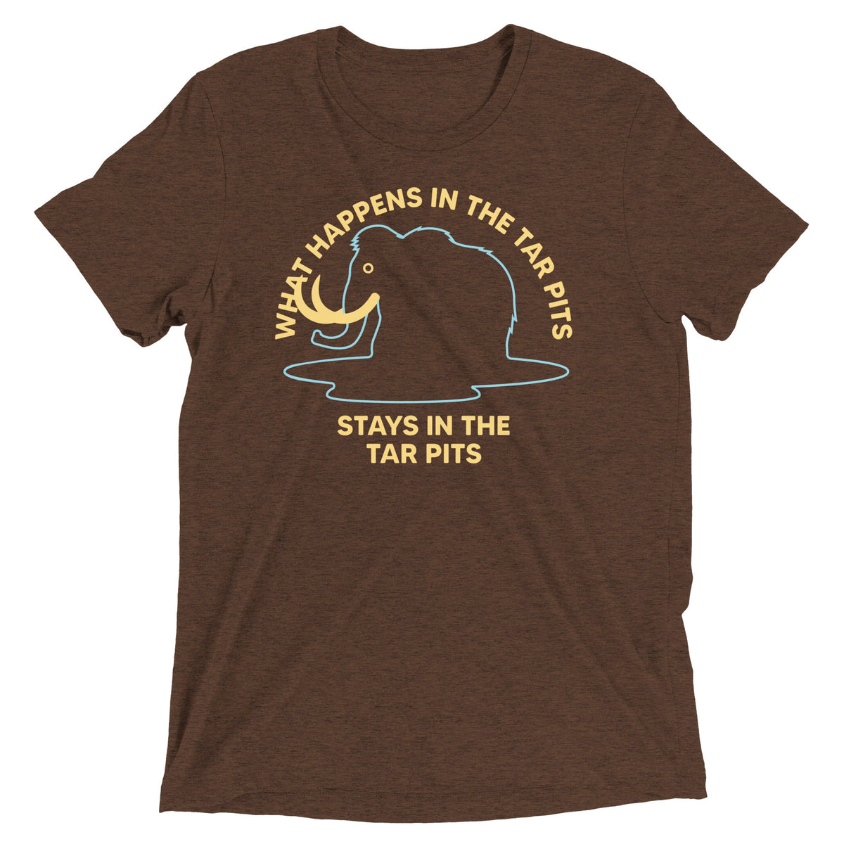 What Happens In The Tar Pits Stays In Men's Tri-Blend Tee product image 3