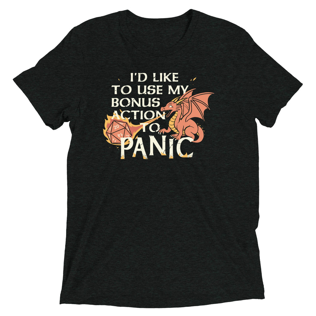 I'd Like To Use My Bonus Action To Panic Men's Tri-Blend Tee product image 1