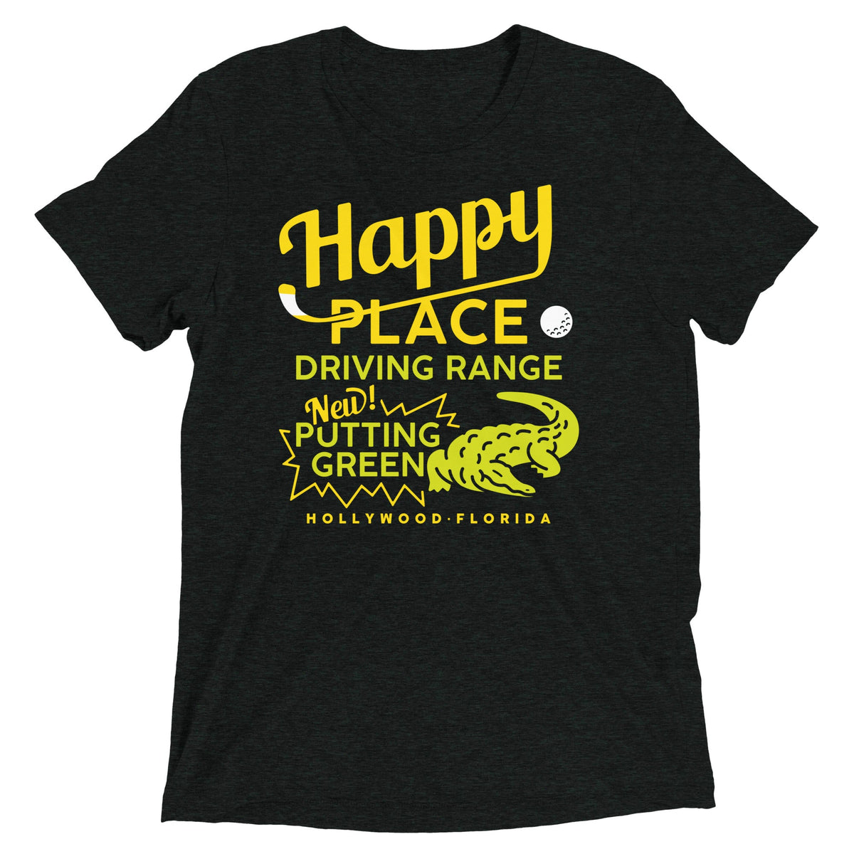 Happy Place Driving Range Men's Tri-Blend Tee product image 3