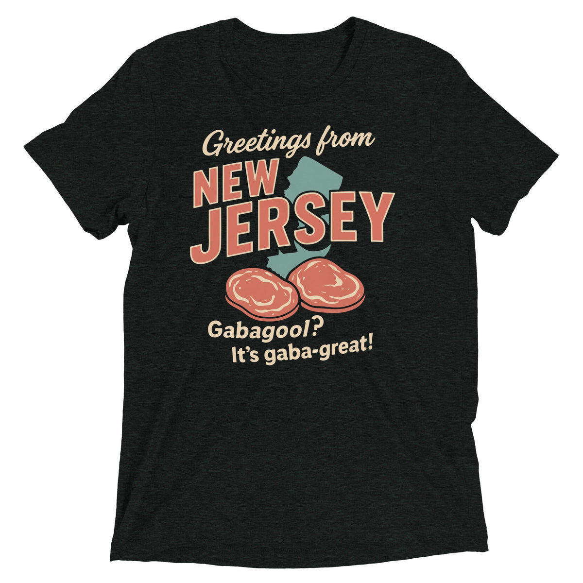 Greetings From New Jersey Men's Tri-Blend Tee product image 2