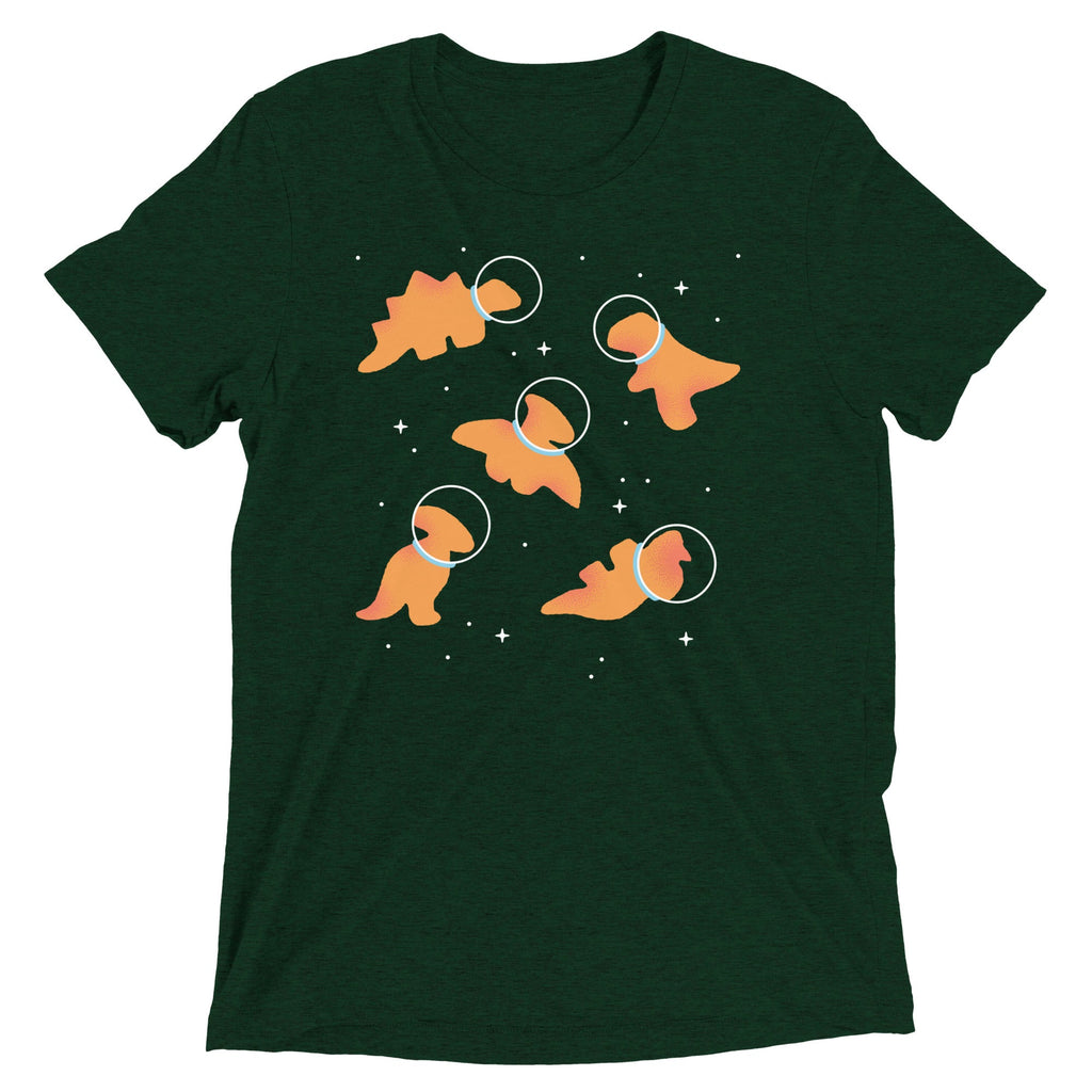 Dino Nugs In Space Men's Tri-Blend Tee product image 3