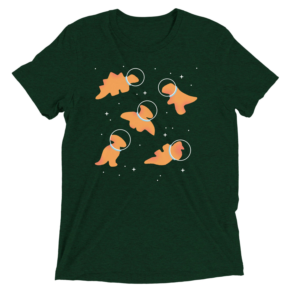 Dino Nugs In Space Men's Tri-Blend Tee product image 3