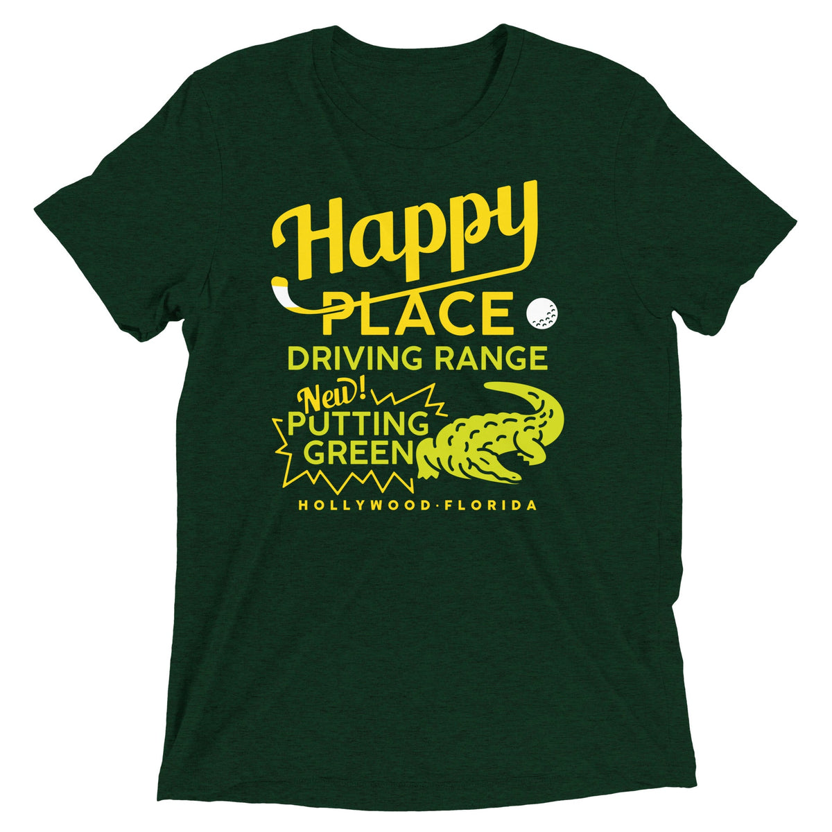 Happy Place Driving Range Men's Tri-Blend Tee product image 1