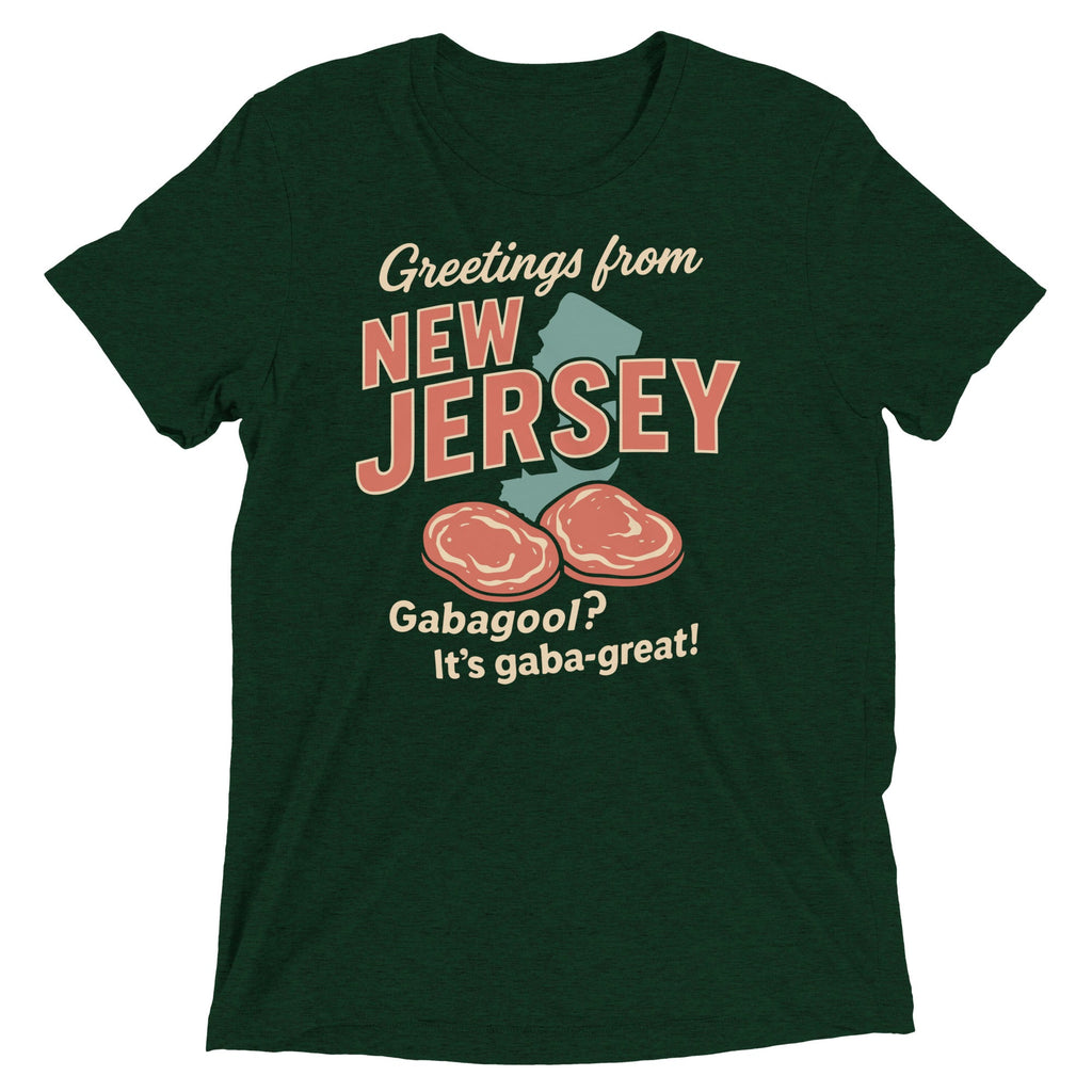 Greetings From New Jersey Men's Tri-Blend Tee product image 1