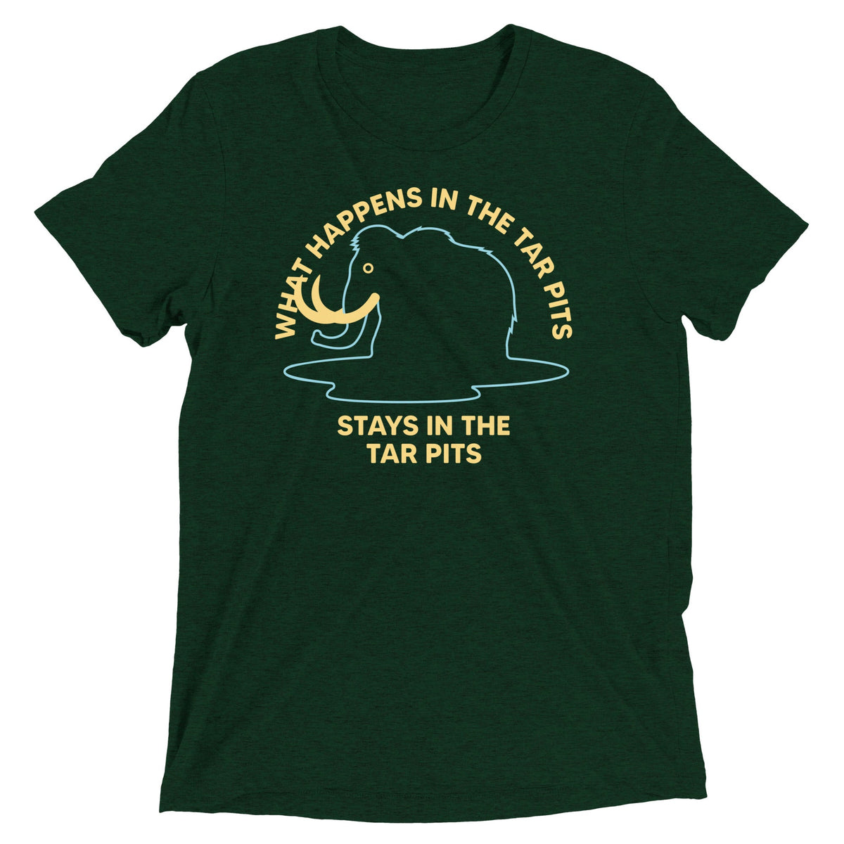 What Happens In The Tar Pits Stays In Men's Tri-Blend Tee product image 2