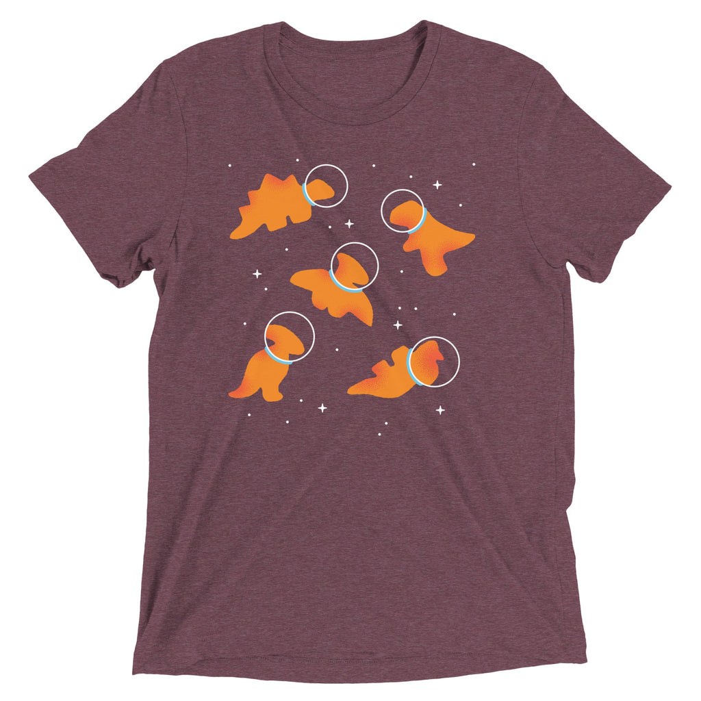 Dino Nugs In Space Men's Tri-Blend Tee product image 7