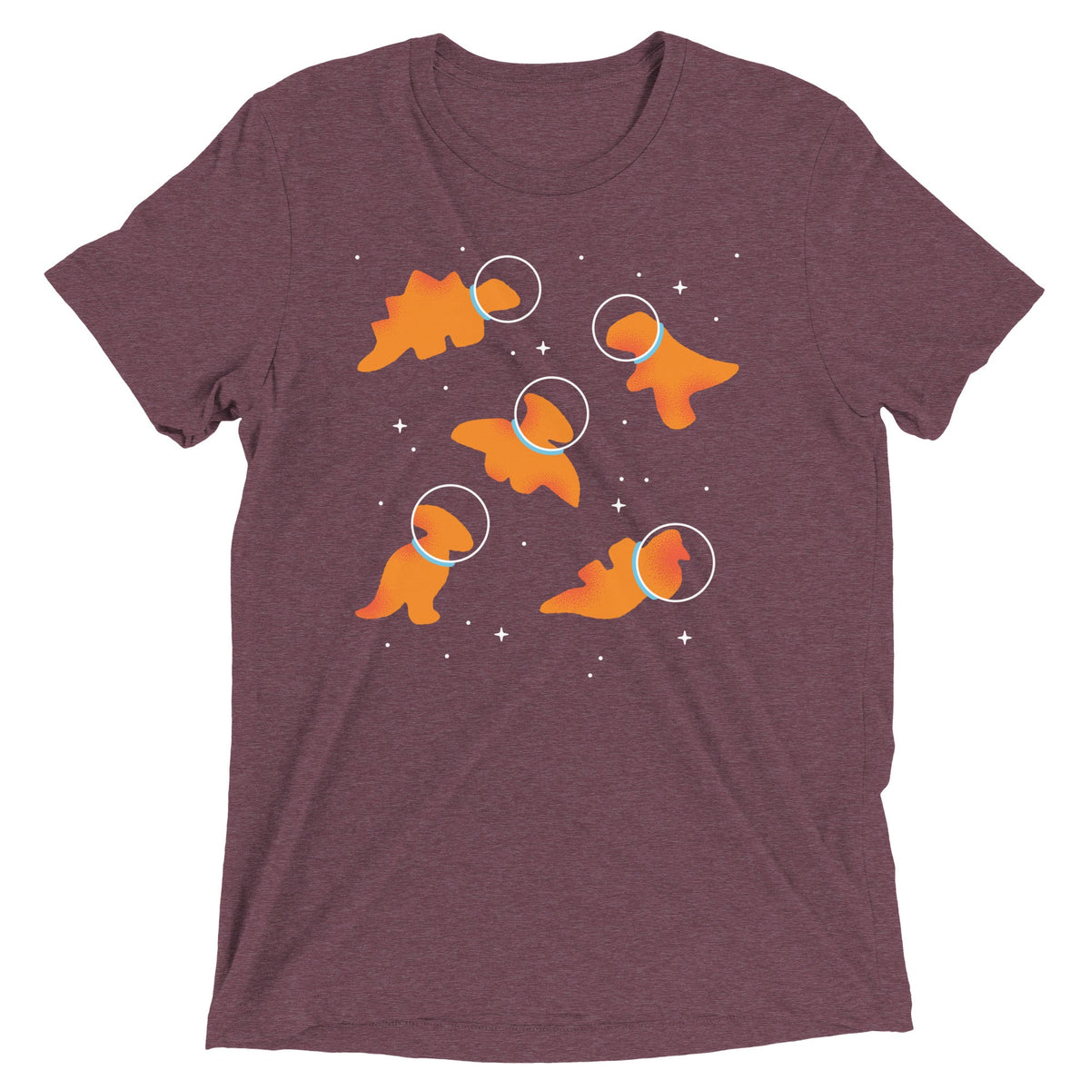Dino Nugs In Space Men's Tri-Blend Tee product image 7