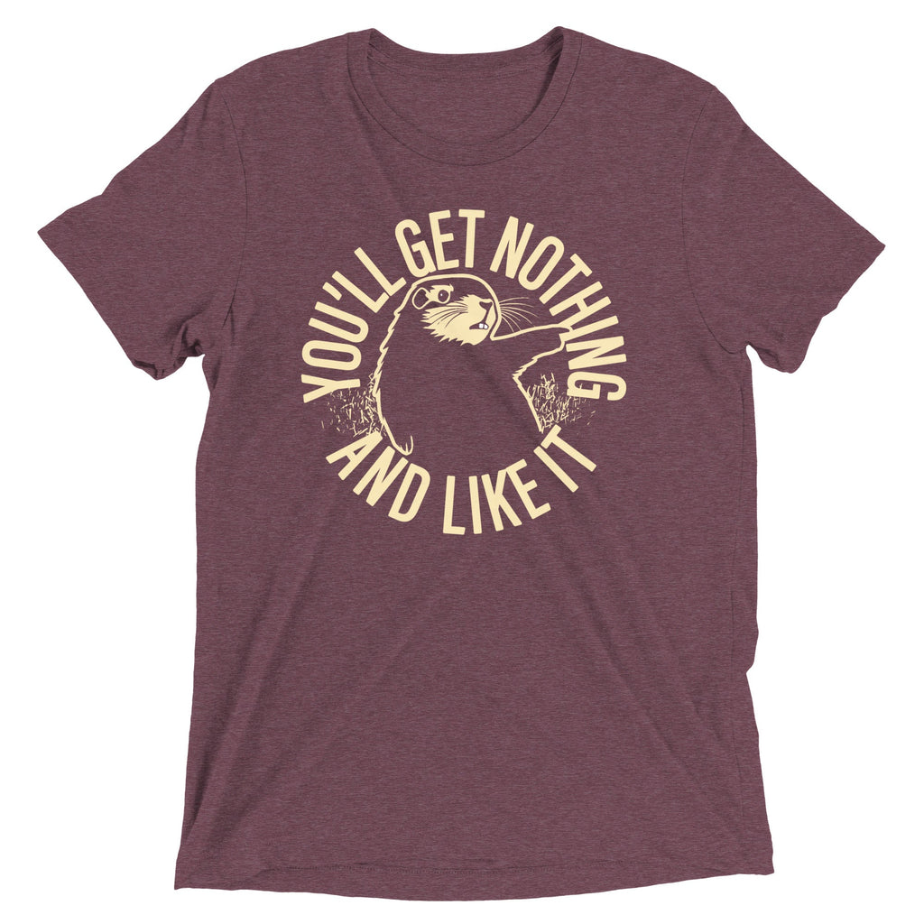 You'll Get Nothing And Like It Men's Tri-Blend Tee product image 3