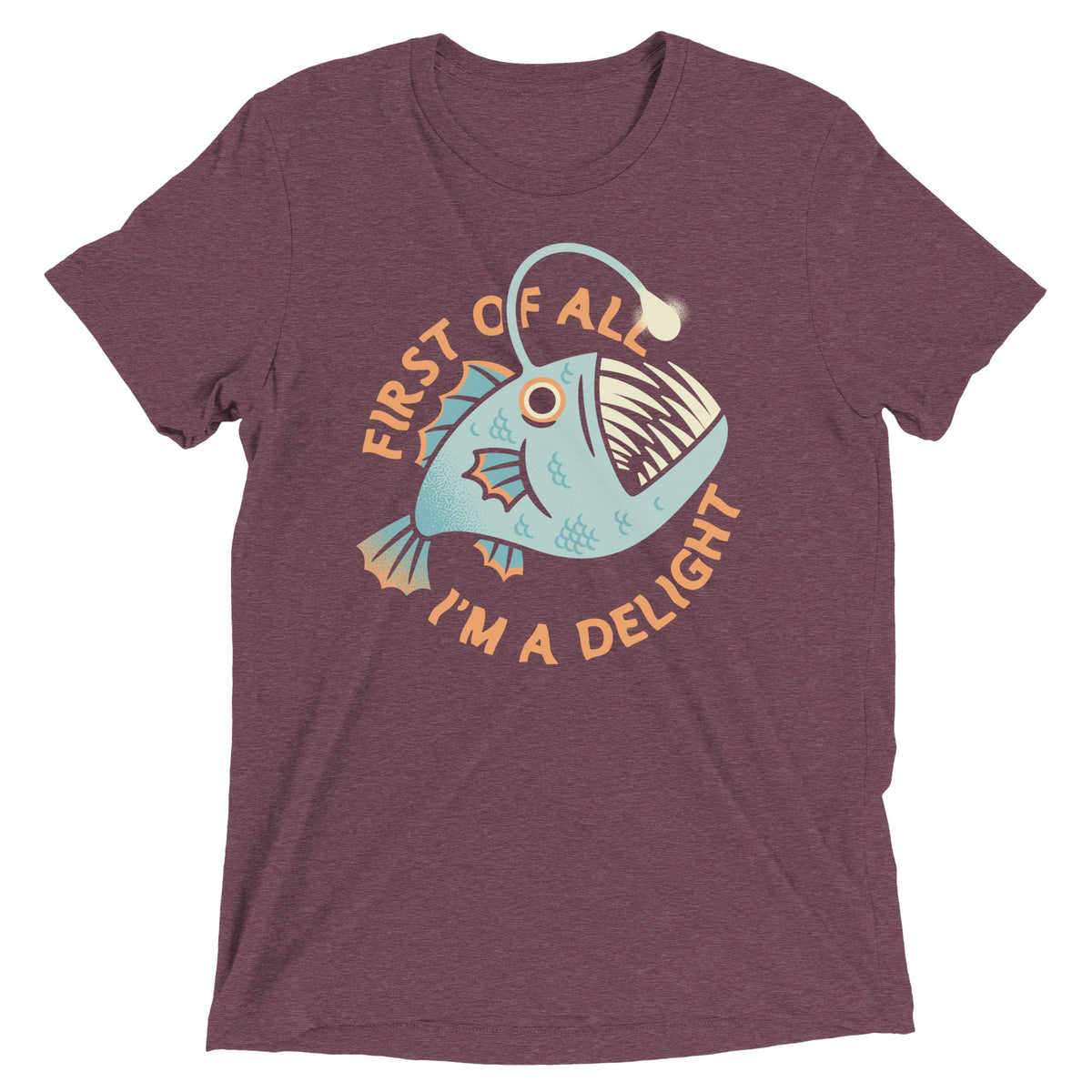 First Of All I'm A Delight Men's Tri-Blend Tee product image 6