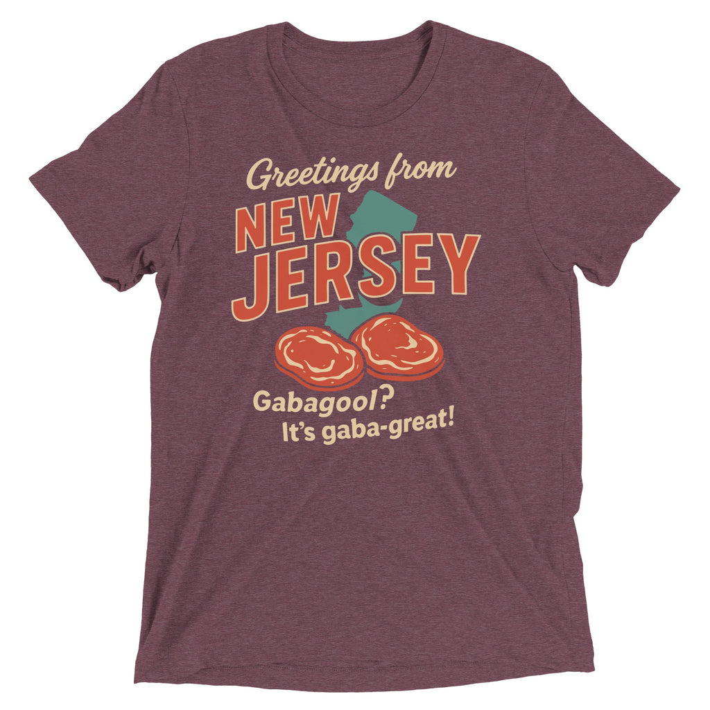 Greetings From New Jersey Men's Tri-Blend Tee product image 6