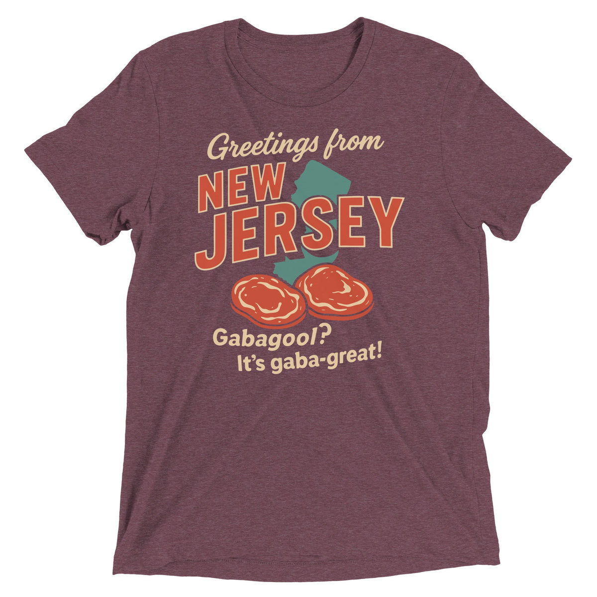 Greetings From New Jersey Men's Tri-Blend Tee product image 6