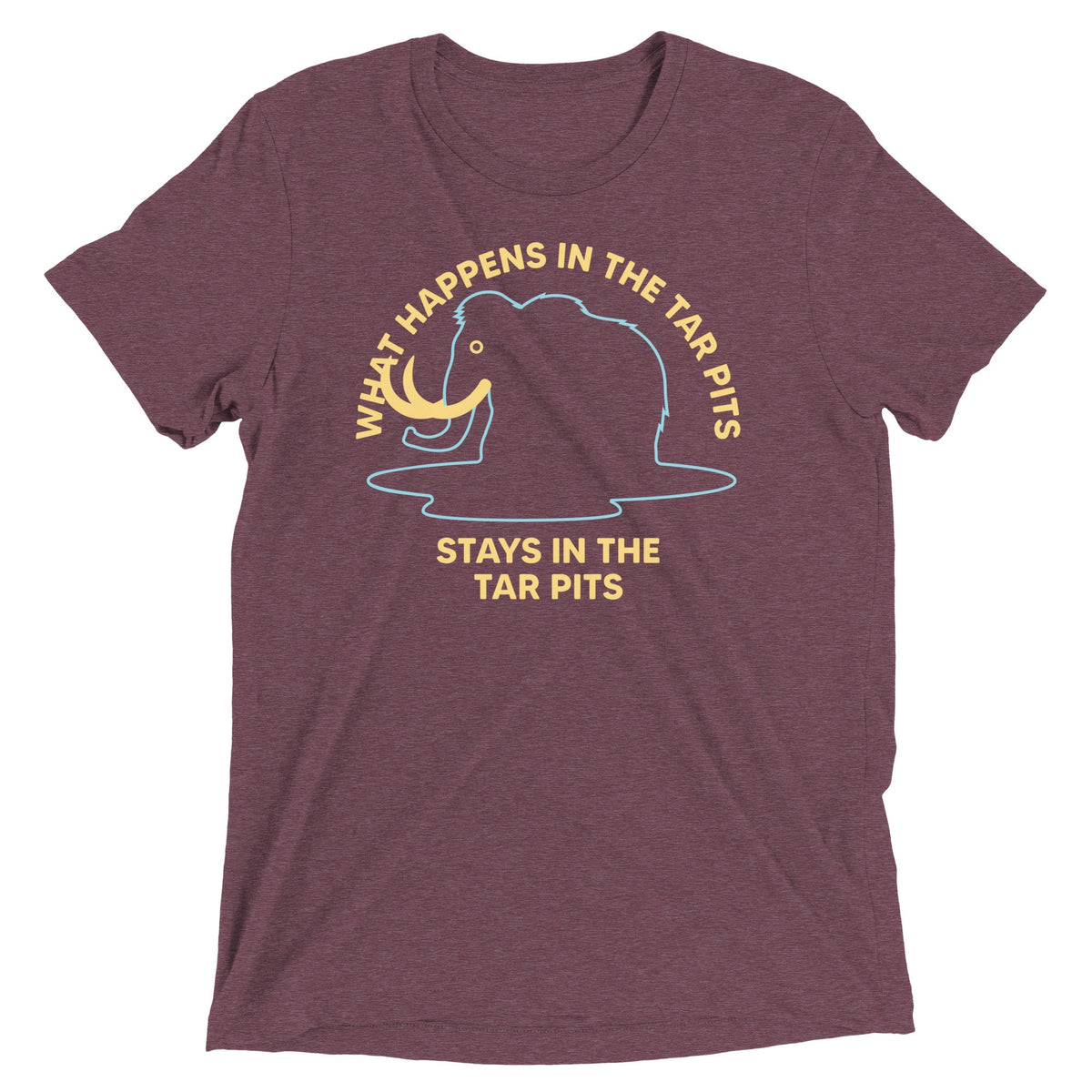 What Happens In The Tar Pits Stays In Men's Tri-Blend Tee product image 6