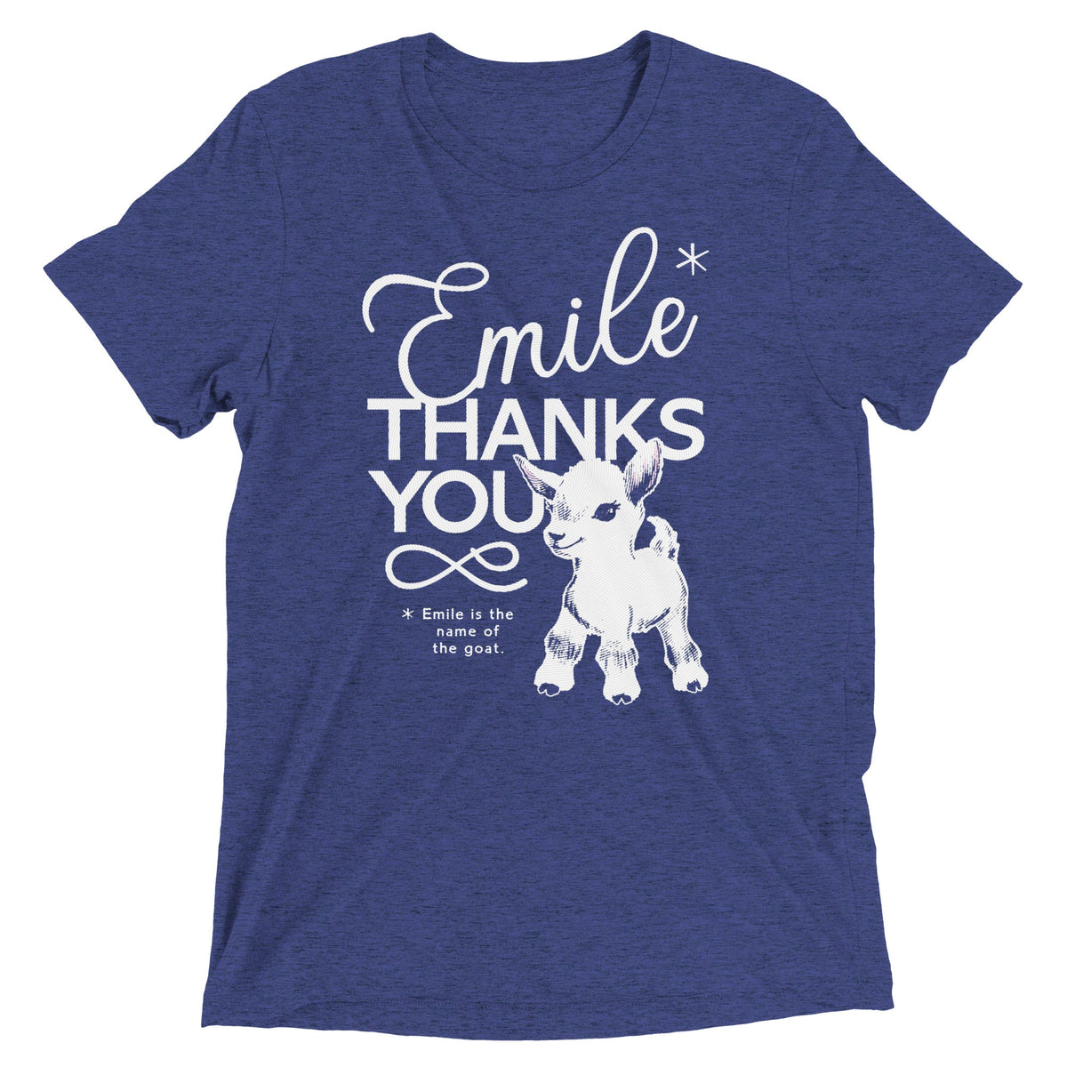 Emile Thanks You Men's Tri-Blend Tee product image 4