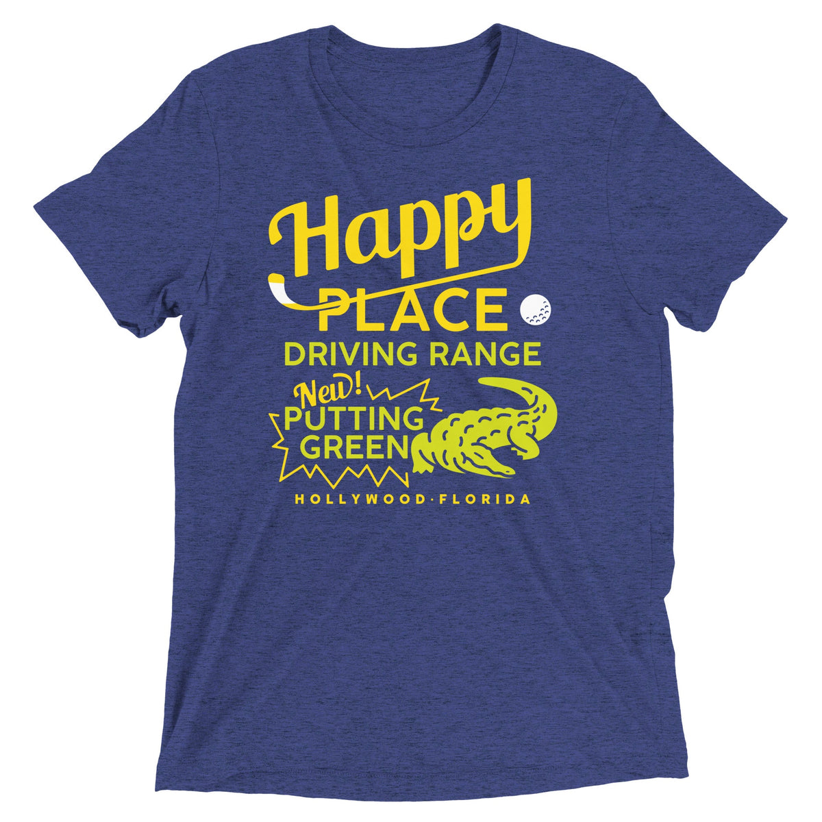 Happy Place Driving Range Men's Tri-Blend Tee product image 4