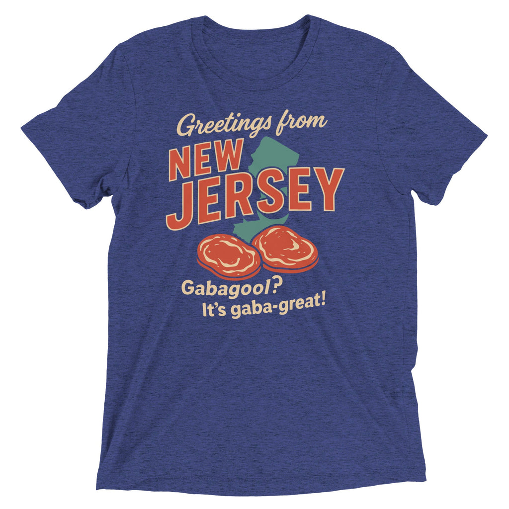 Greetings From New Jersey Men's Tri-Blend Tee product image 5