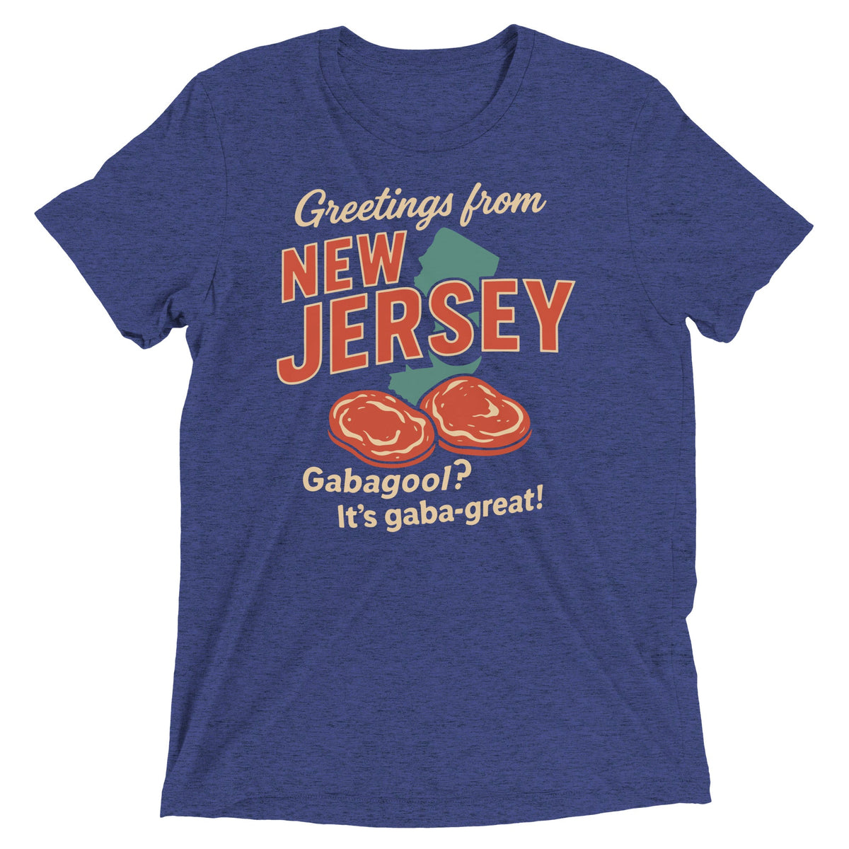 Greetings From New Jersey Men's Tri-Blend Tee product image 5