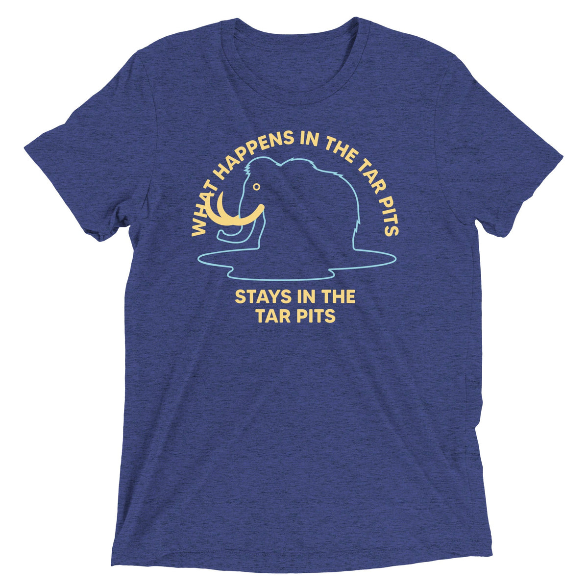 What Happens In The Tar Pits Stays In Men's Tri-Blend Tee product image 4