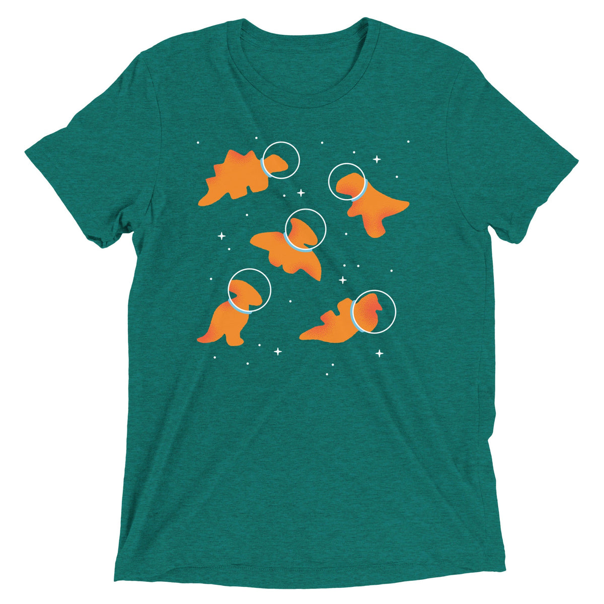 Dino Nugs In Space Men's Tri-Blend Tee product image 6