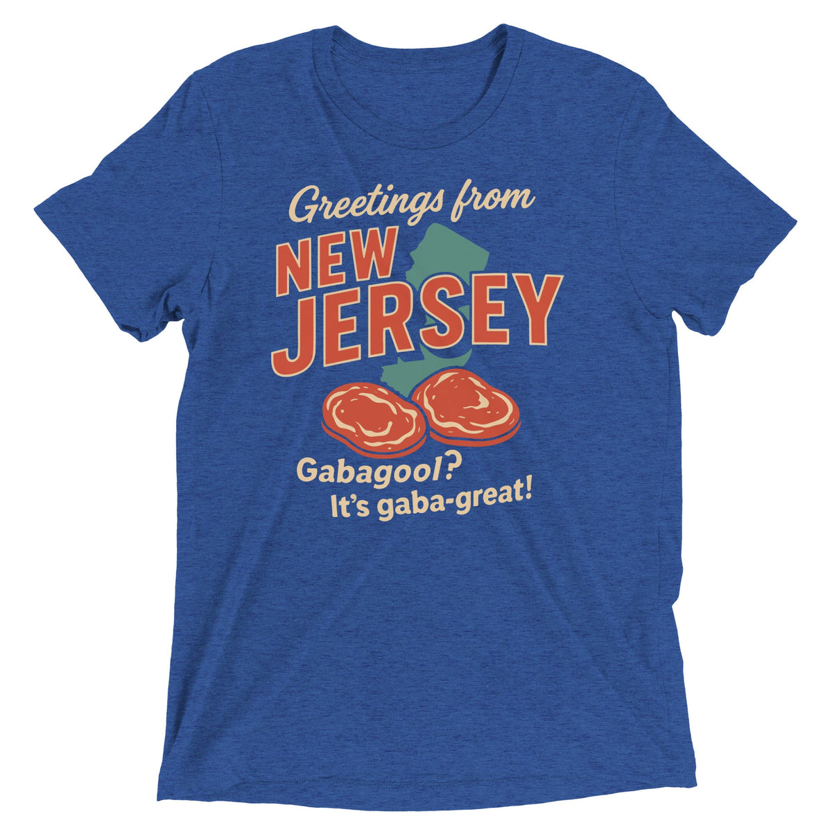 Greetings From New Jersey Men's Tri-Blend Tee product image 4