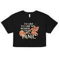 I'd Like To Use My Bonus Action To Panic Women's Crop Tee product image 1