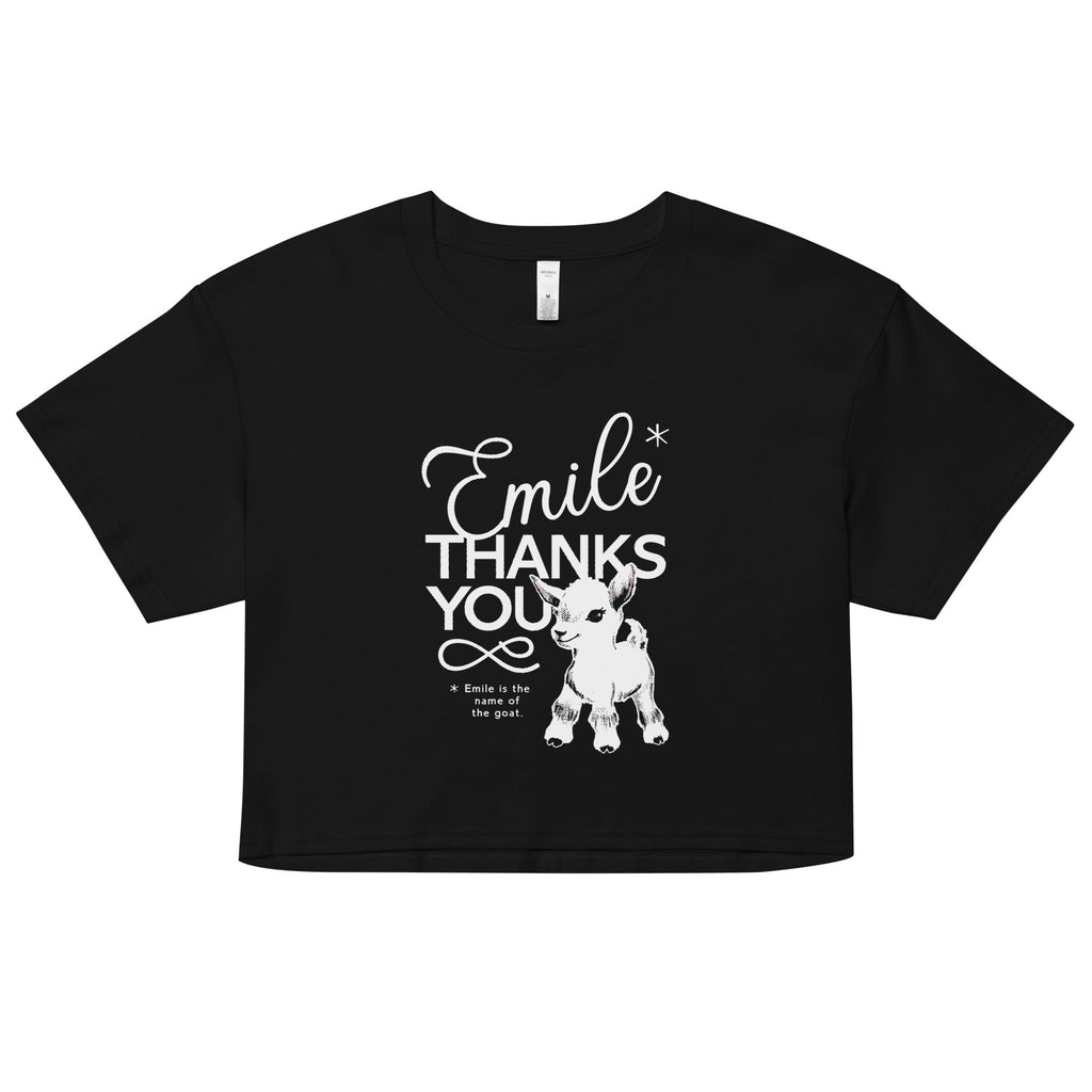 Emile Thanks You Women's Crop Tee product image 2