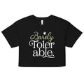Barely Tolerable Women's Crop Tee product image 1