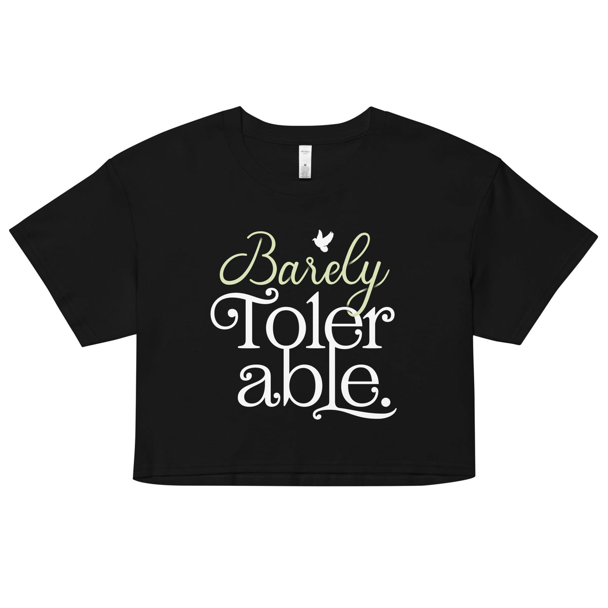 Barely Tolerable Women's Crop Tee product image 1