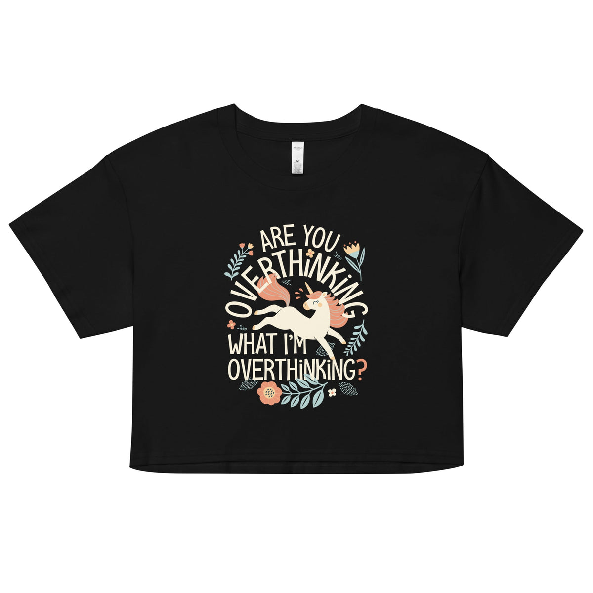 Are You Overthinking What I'm Women's Crop Tee product image 1