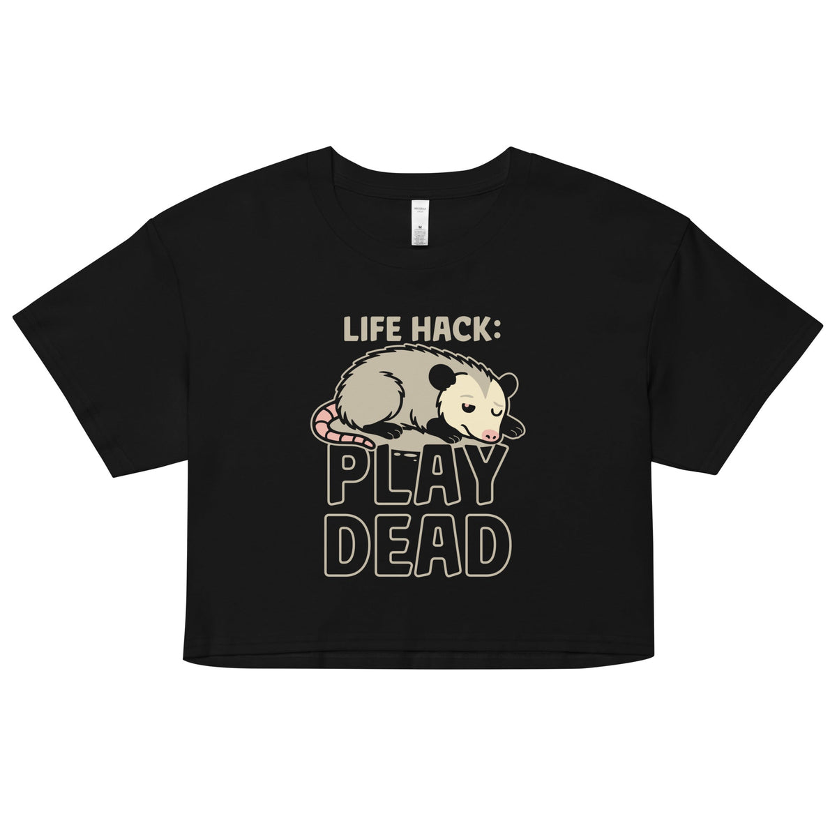 Life Hack Play Dead Women's Crop Tee product image 1