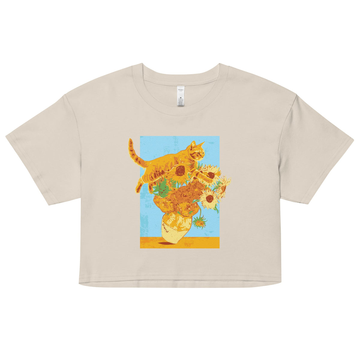 Van Gogh's Cat Women's Crop Tee product image 5