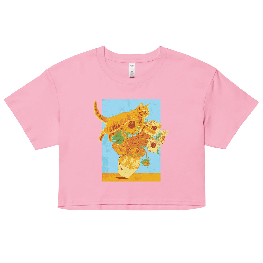 Van Gogh's Cat Women's Crop Tee product image 4