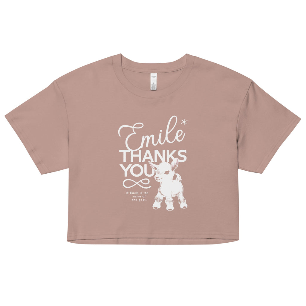 Emile Thanks You Women's Crop Tee product image 3
