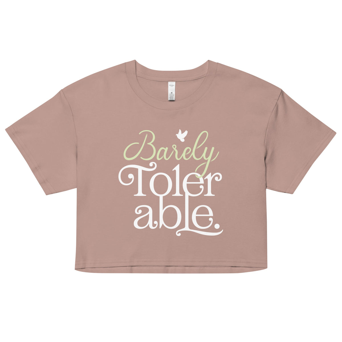 Barely Tolerable Women's Crop Tee product image 3