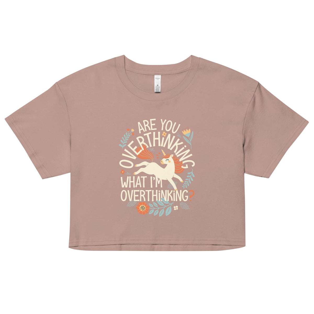 Are You Overthinking What I'm Women's Crop Tee product image 3