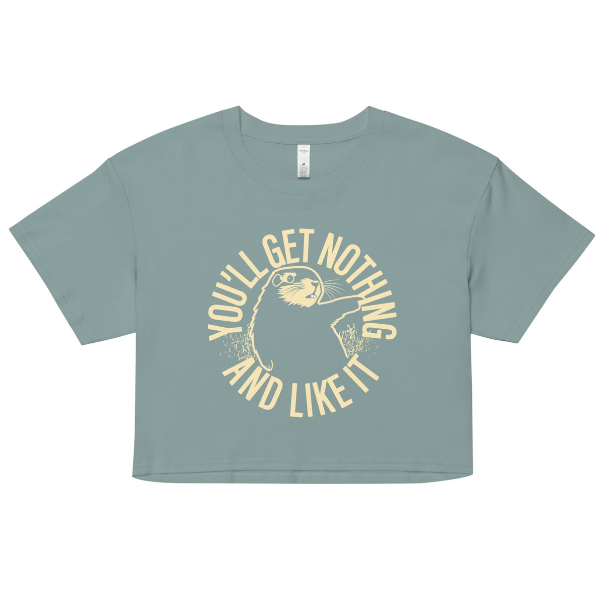 You'll Get Nothing And Like It Women's Crop Tee product image 1