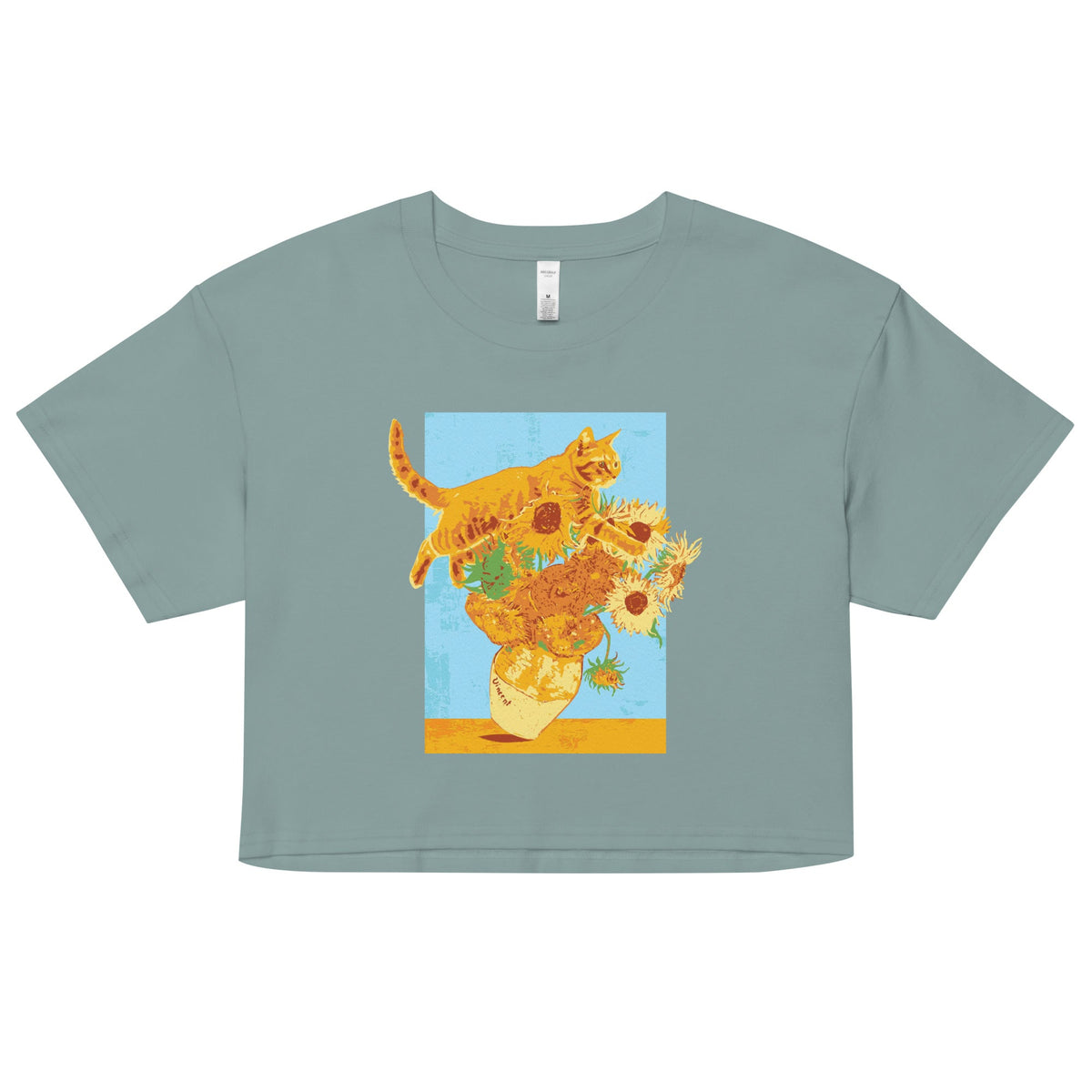 Van Gogh's Cat Women's Crop Tee product image 1