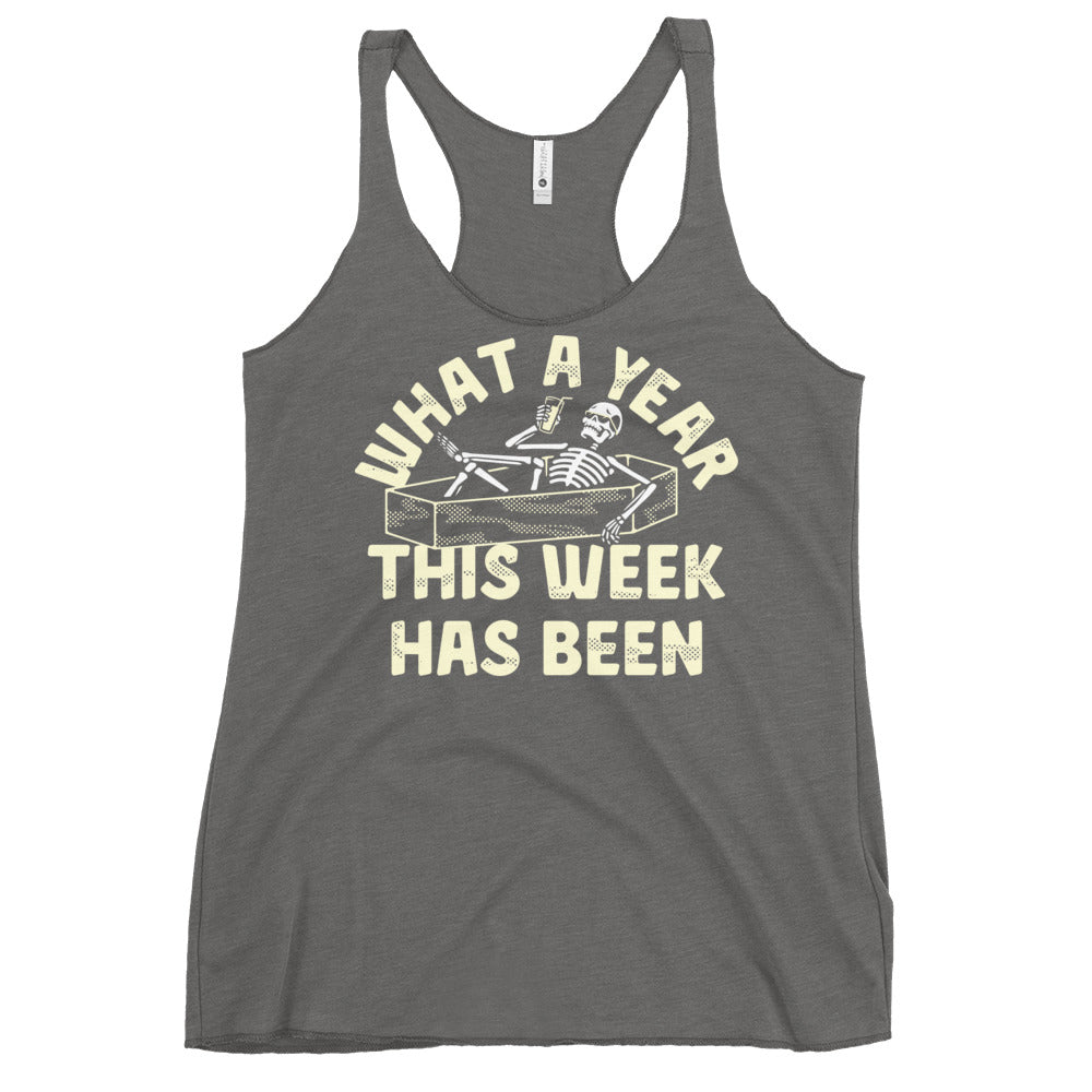 What A Year This Week Has Been Women's Racerback Tank