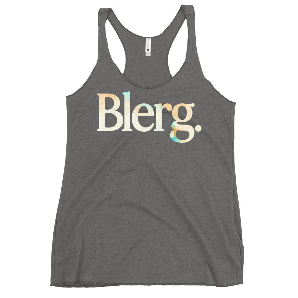 Blerg Women's Racerback Tank