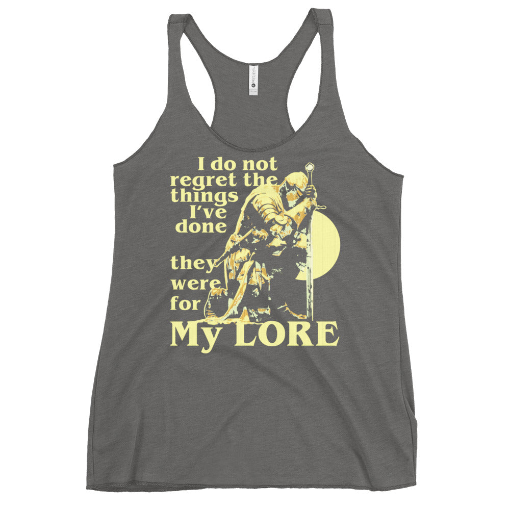 They Were For My Lore Women's Racerback Tank