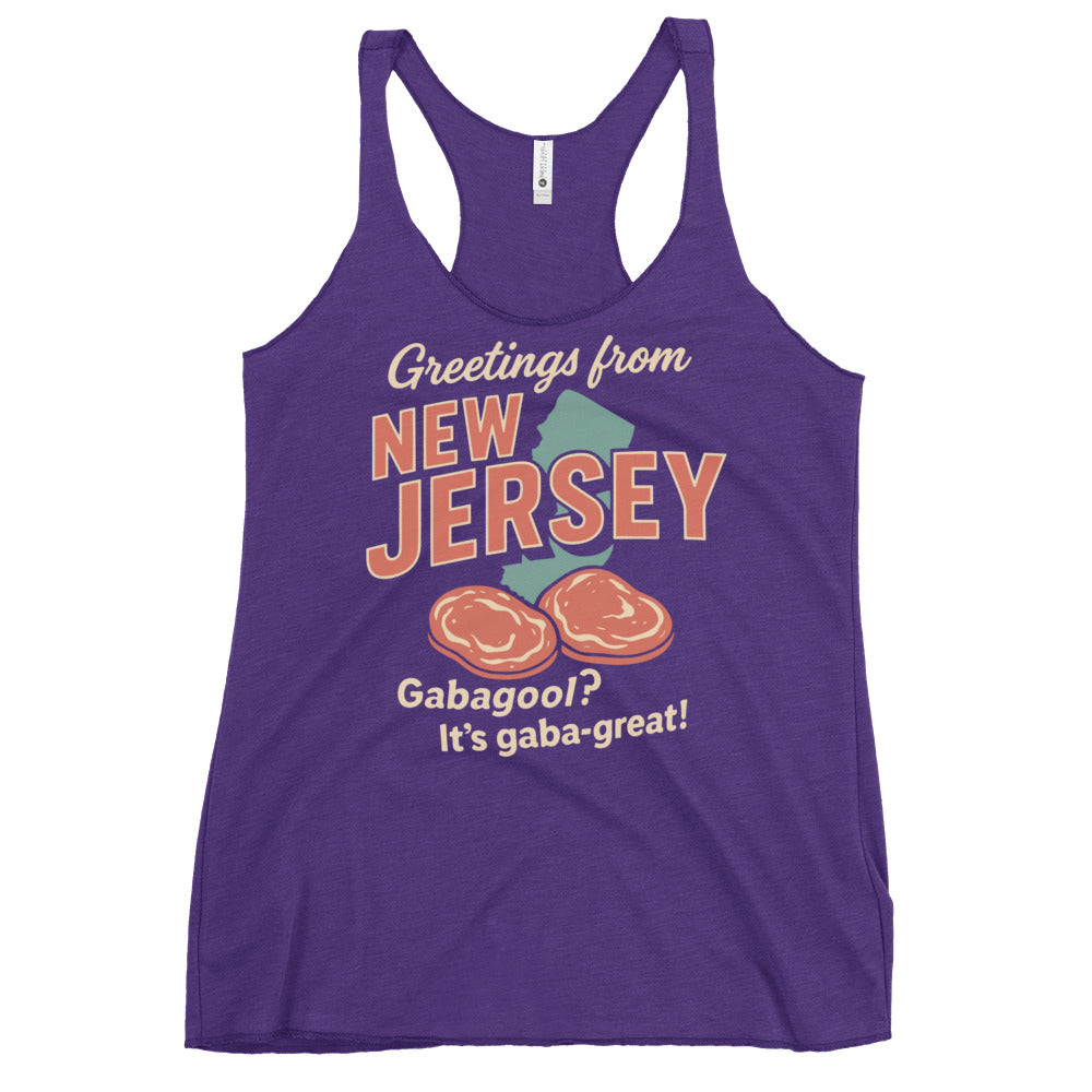 Greetings From New Jersey Women's Racerback Tank product image 3
