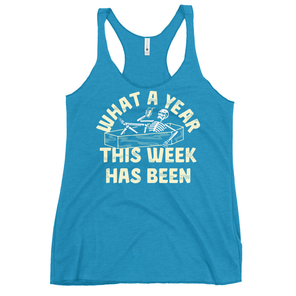 What A Year This Week Has Been Women's Racerback Tank