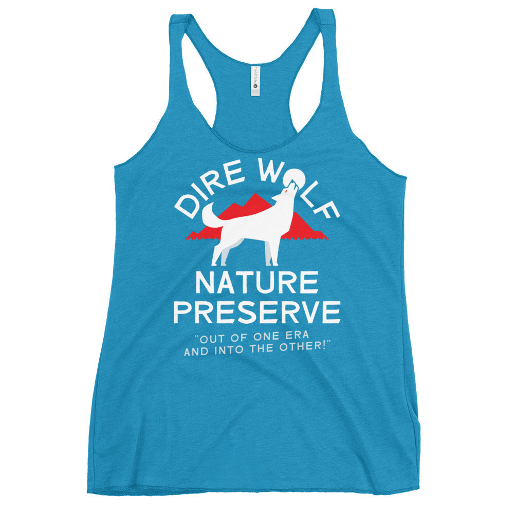 Dire Wolf Nature Preserve Women's Racerback Tank