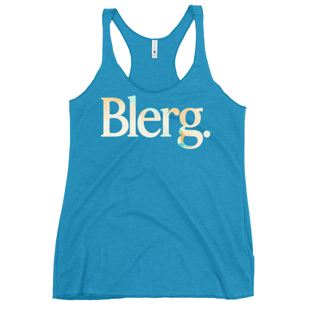Blerg Women's Racerback Tank