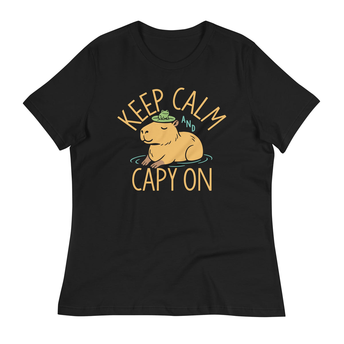 Keep Calm And Capy On Women's Signature Tee product image 2