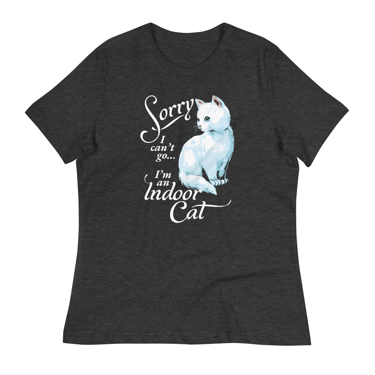 Sorry I Can't Go I'm An Indoor Cat Women's Signature Tee product image 2