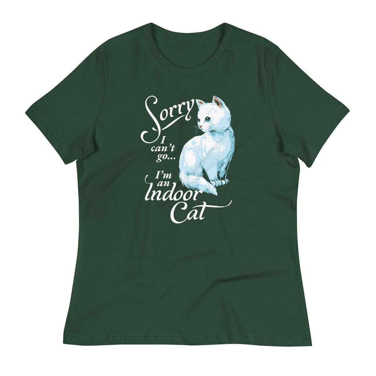 Sorry I Can't Go I'm An Indoor Cat Women's Signature Tee product image 5